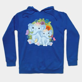 Mommy and Baby Elephants Hoodie